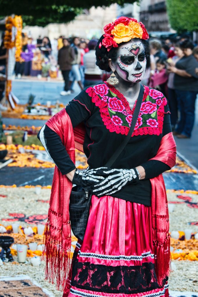 Mascarilla halloween catrina